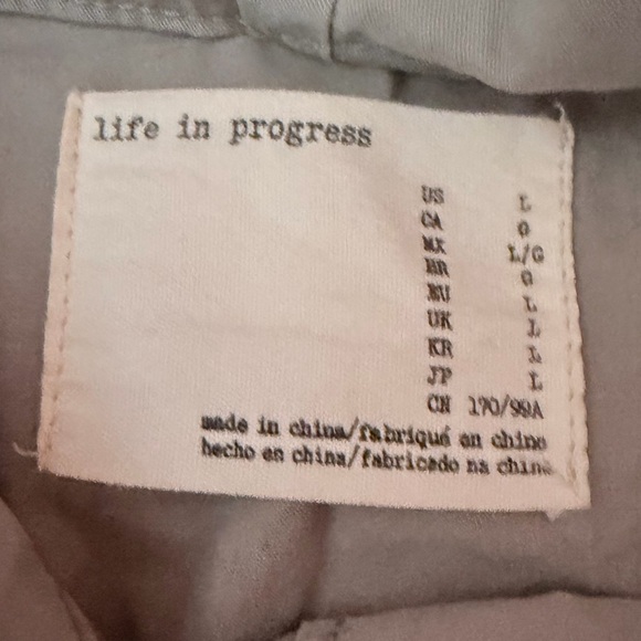 Life In Progress Gray Utility Jacket size large - Picture 3 of 3
